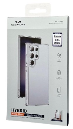  Накладка для Samsung Galaxy S24 Ultra Keephone Hybrid Ultra Clear прозрачный