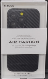 Накладка для iPhone 14 Pro 6.1&quot; K-Doo Air Carbon пластик чёрная