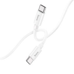Usb Кабель-зарядка Type-C на Type-C Hoco X87 3A 60W 1м силиконовый белый