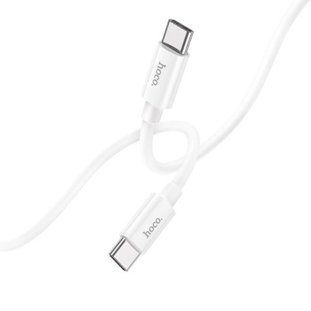  Usb Кабель-зарядка Type-C на Type-C Hoco X87 3A 60W 1м силиконовый белый