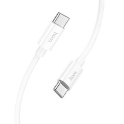 Usb Кабель-зарядка Type-C на Type-C Hoco X87 3A 60W 1м силиконовый белый