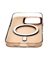 Накладка для i-Phone 16 Pro Keephone X-Crystal MagSnap Anti Yellowing титан прозрачный