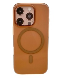 Накладка для i-Phone 16 Pro Keephone X-Crystal MagSnap Anti Yellowing титан прозрачный