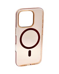 Накладка для i-Phone 16 Pro Keephone X-Crystal MagSnap Anti Yellowing титан прозрачный