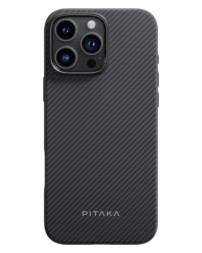 Накладка для i-Phone 16 Pro 6.3&quot; Pitaka Military-Grade Protective Case&amp;Grip 3 черно-серый