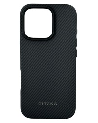 Накладка для i-Phone 16 Pro 6.3&quot; Pitaka Military-Grade Protective Case&amp;Grip 3 черно-серый