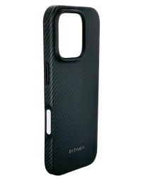 Накладка для i-Phone 16 Pro 6.3&quot; Pitaka Military-Grade Protective Case&amp;Grip 3 черно-серый
