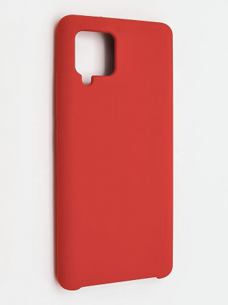 Накладка для Samsung Galaxy A42 Silicone cover без логотипа красная