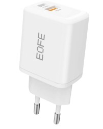 Сетевое зарядное устройство EOFE E402 1C/1USB 45W белое