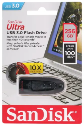  3.0 USB флеш накопитель SanDisk CZ48 Cruzer Ultra 256GB read up to 100 MB/s (SDCZ48-256G-U46)