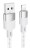  Usb Кабель-зарядка Lightning Hoco X99 Crystal ice 3A 1м силиконовый серебристый