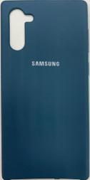 Накладка для Samsung Galaxy Note 10 Silicone cover морская волна