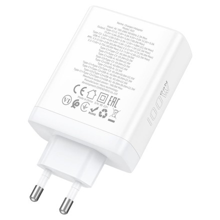  Сетевое зар. устр. Hoco N31 GaN 1USB/3USB-С 100W белое