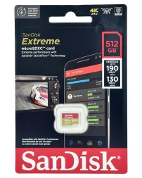 micro SDXC карта памяти Sandisk Extreme 512GB 190MB/s UHS-I (SDSQXAV-512G-GN6MN)