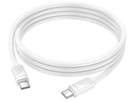 Usb Кабель-зарядка Type-C на Type-C Hoco X114 3A 60W 1м силиконовый белый