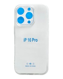 Чехол-накладка силикон i-Phone 16 Pro прозрачный 1.5мм тех.пак