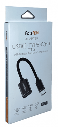 OTG TYPE-C на USB3.0 Faison P-23 черный