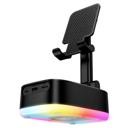  Держатель-подставка для телефона/колонка/встроенный powerbank Borofone BR200 черный