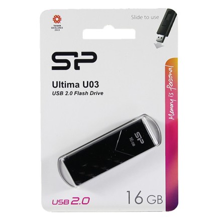  USB флеш накопитель Silicon Power 16GB Ultima U03 Black
