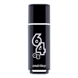 USB флеш накопитель Smartbuy 64GB Glossy series Black (SB64GBGS-K)