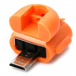 Переходник Walker MicroUSB (папа) на USB (мама)