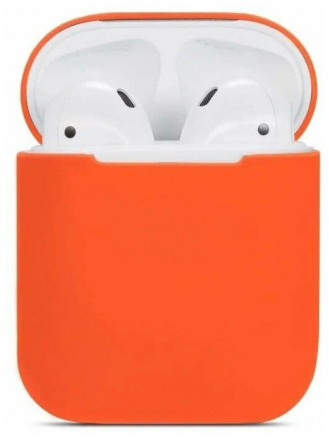 Силиконовый чехол для AirPods Hang Case оранжевый