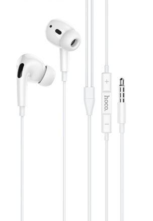  Стереонаушники Hoco M1 Pro с микрофоном 1.2м белые