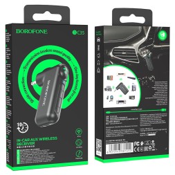Адаптер Borofone BC35 AUX Car Wireless Receiver BT5.0 черный