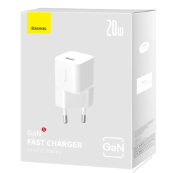 Сетевое зар. устр. Baseus GaN5 Fast Charger 1C 20W CCGN050102 белое