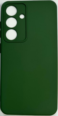  Накладка для Samsung Galaxy S24 Silicone cover без логотипа зелёный