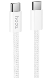 Usb Кабель-зарядка Type-C на Type-C Hoco X105 60W 1м белый