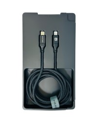 Usb Кабель-зарядка Type-C на Lightning Evelatus 60W 1.2м в тканевой оплетке черный