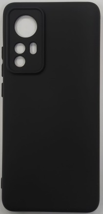  Чехол-накладка для Xiaomi Mi 12X силикон матовый чёрный