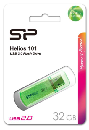  USB флеш накопитель Silicon Power 32GB Helios 101 green