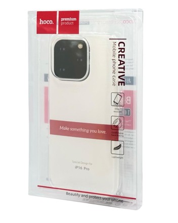  Накладка для i-Phone 16 Pro Hoco Light силикон прозрачный