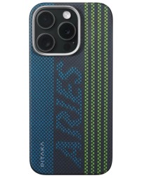 Накладка для i-Phone 16 Pro 6.3&quot; Pitaka Aries Tactile Woven case (Credit card)