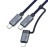  Usb Кабель-зарядка Type-C на Type-C+ Lightning Hoco U134 1.2м синий