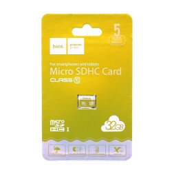 micro SDHC карта памяти Hoco 32GB Сlass 10 UHS-I (без адаптера)