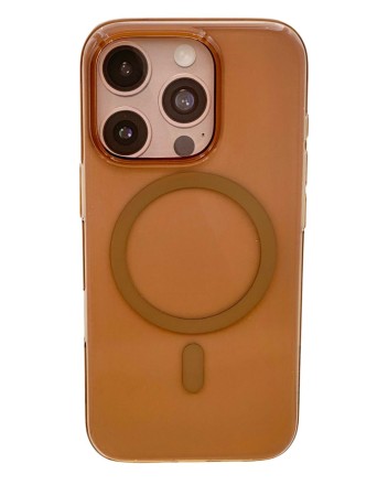  Накладка для i-Phone 16 Pro Max Keephone X-Crystal MagSnap Anti Yellowing титан прозрачный