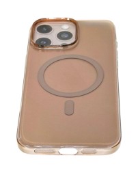 Накладка для i-Phone 16 Pro Max Keephone X-Crystal MagSnap Anti Yellowing титан прозрачный