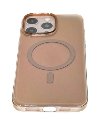  Накладка для i-Phone 16 Pro Max Keephone X-Crystal MagSnap Anti Yellowing титан прозрачный