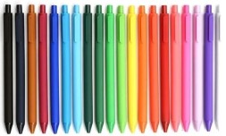 Ручка гелевая Kaco Pure Plastic Gel Ink  (комплект 20шт) цветные