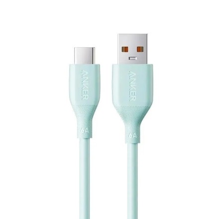  Usb Кабель-зарядка Type-C Anker (A8001661) 6A 1м зеленый