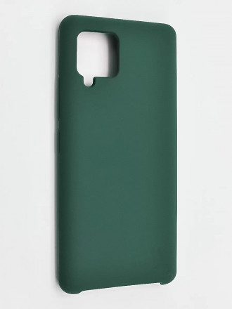 Накладка для Samsung Galaxy A42 Silicone cover без логотипа зеленая
