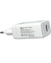 Сетевое зарядное устройство EOFE E601 1C/1USB 65W белое