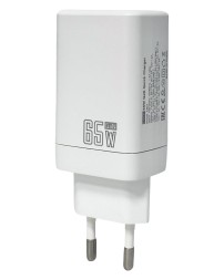 Сетевое зарядное устройство EOFE E601 1C/1USB 65W белое