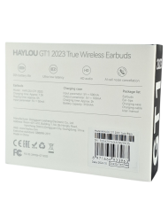 Беспроводные наушники TWS Haylou GT1 2023 BT5.0/43mAh (310mAh)/4ч черные