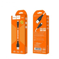 Usb Кабель-зарядка Micro Hoco X32 Excellent 2.0a 1м в оплётке TPE белый