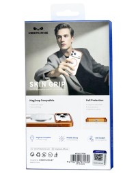 Накладка для i-Phone 17 Pro Keephone Skin Grip MagSnap оранжево-прозрачный
