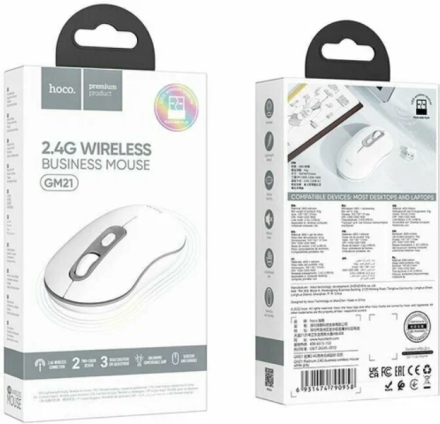  Мышь беспроводная Hoco GM21 белая